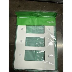 3 Gang Oversiz Wall Plate White Square D X Series‎ SQWS141003WH
